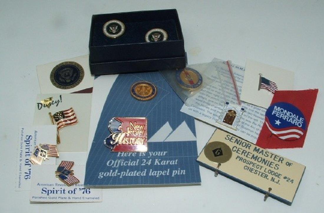 Masonic & Presidential Tie Clips/Cuff Links: Tie Clips and cuff links