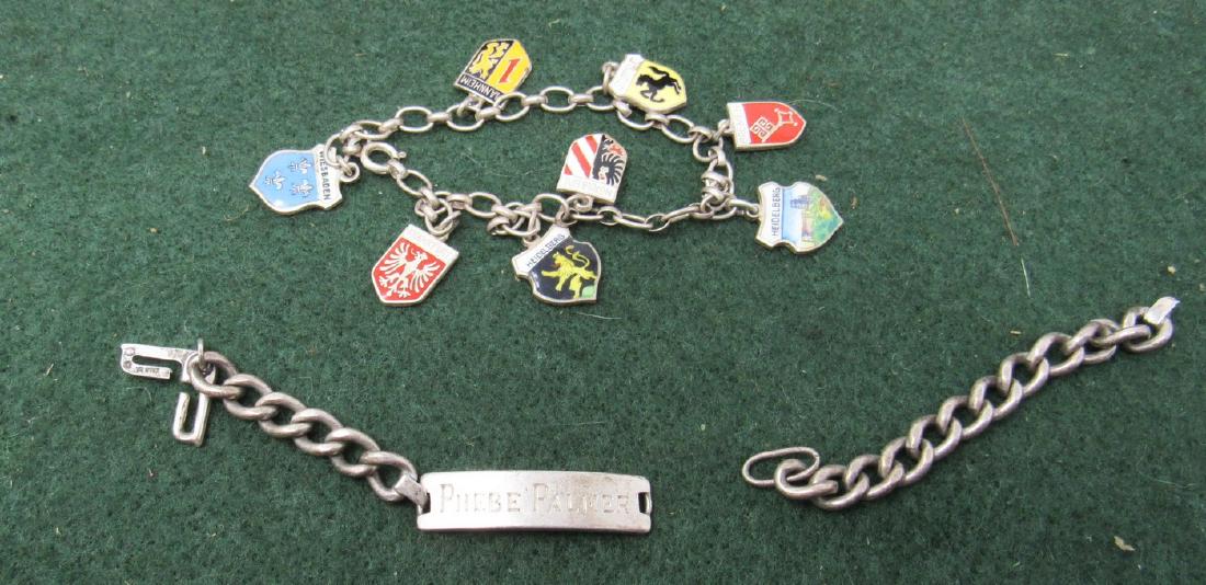 Sterling Silver Bracelets: One has a broken chain