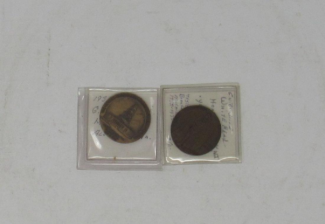 2 1932 Bronze George Washington Masonic Medal2: Getting both pictured