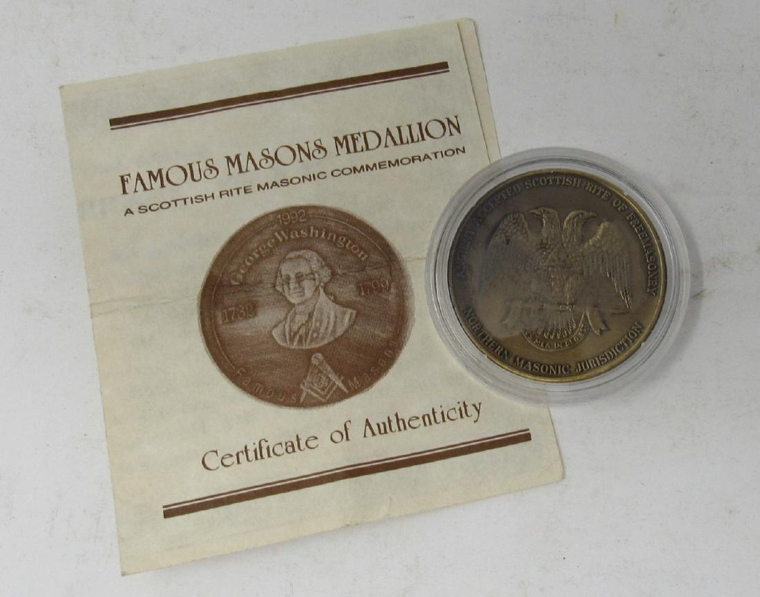 George Washington Famous Mason Medallion: Medallion Medal