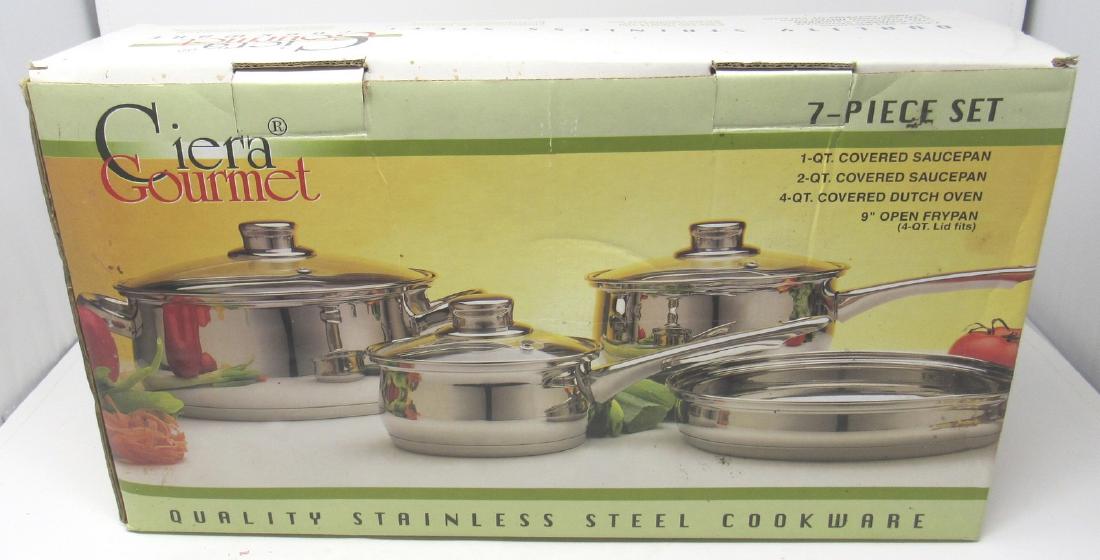 Cierra Gourmet 7 Piece Set Saucepans Dutch Oven Frypan (1 of 2)