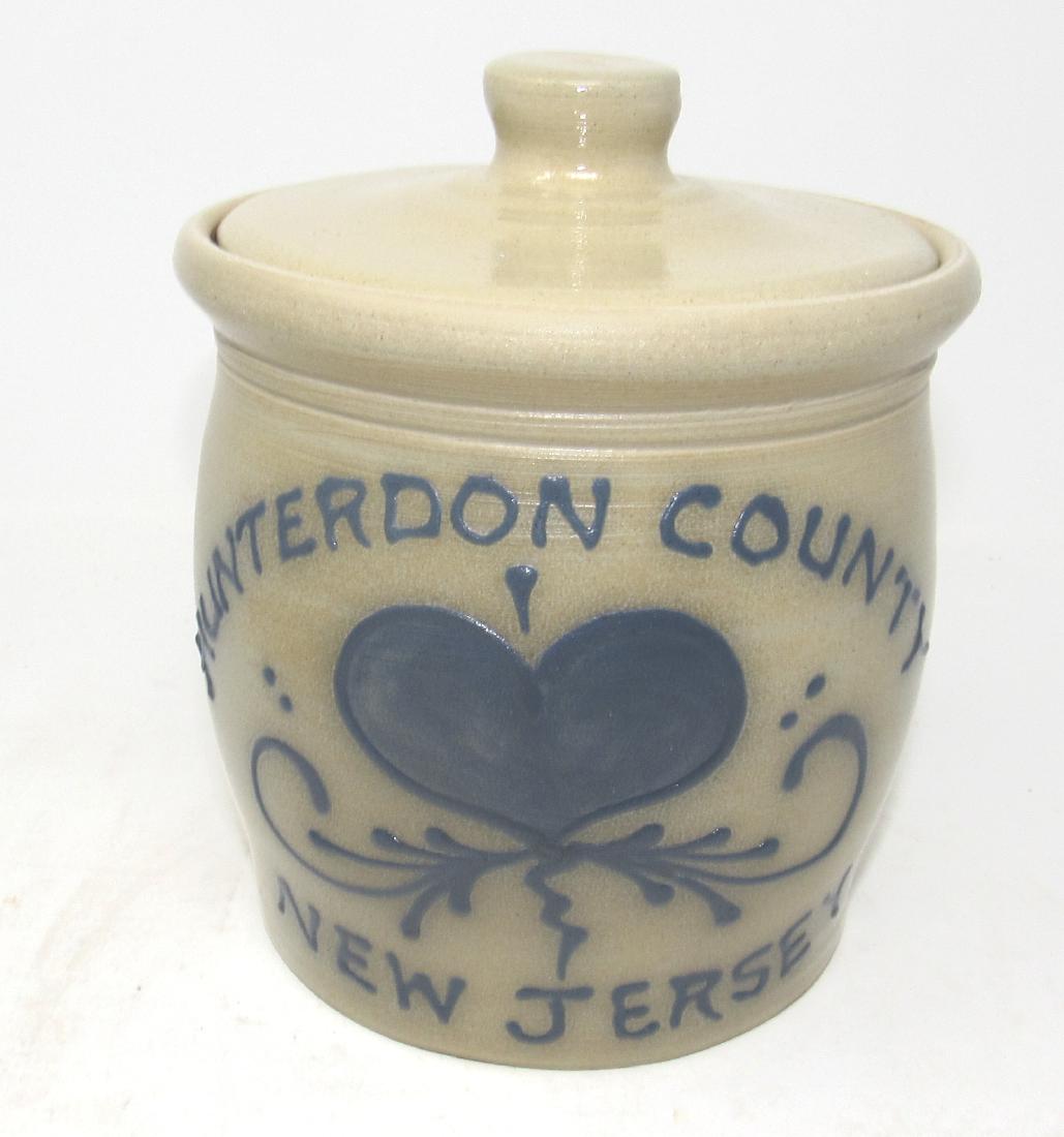 Hunterdon County NJ Maple City Pottery Crock (1 of 2)