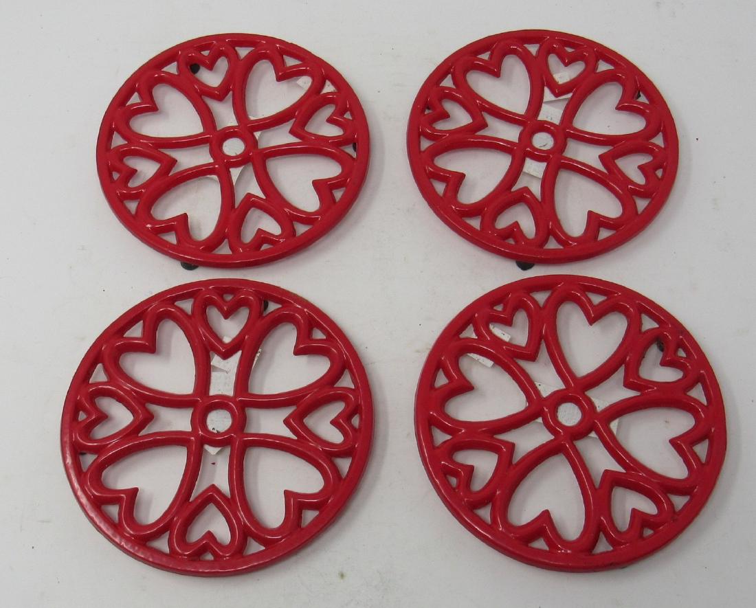4 Cast Iron Mikasa Trivets (1 of 2)