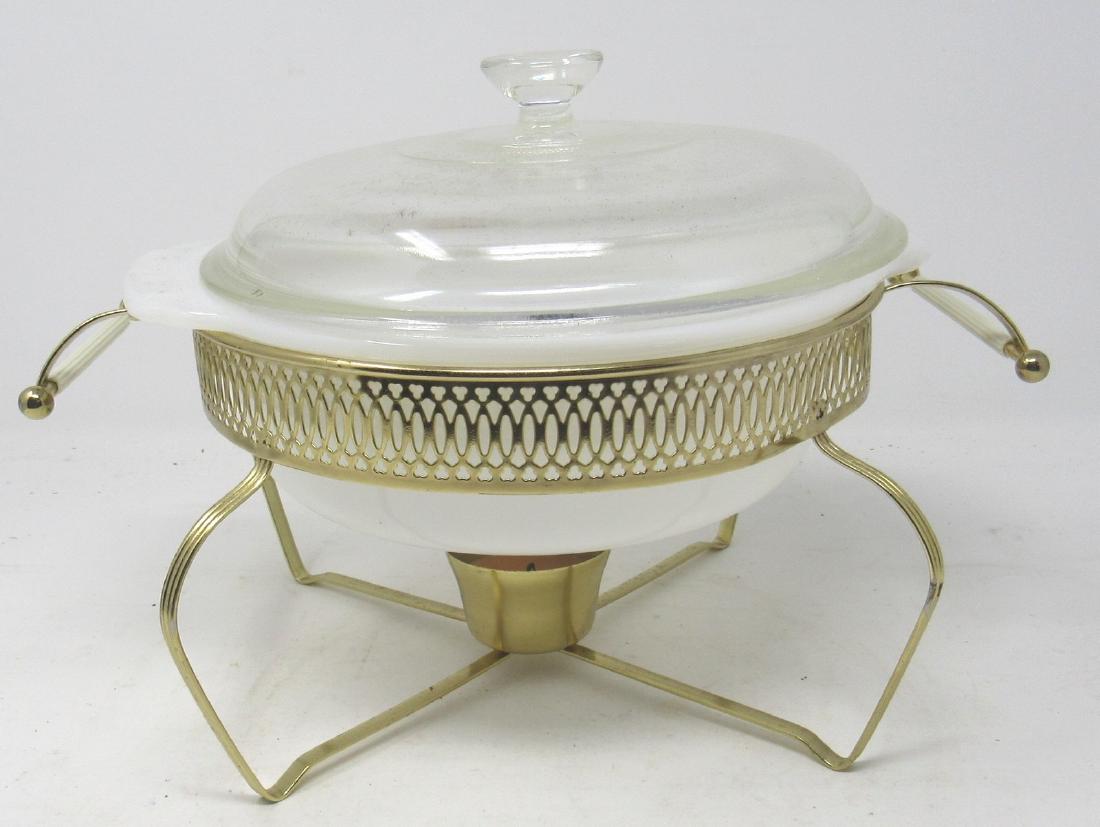 Fire King 1 1/2 Quart Casserole with stand (1 of 2)