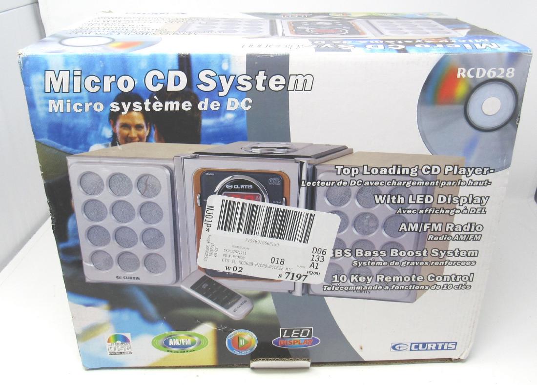 Curtis Micro CD System CD Player AM/FM Radio  New (1 of 1)
