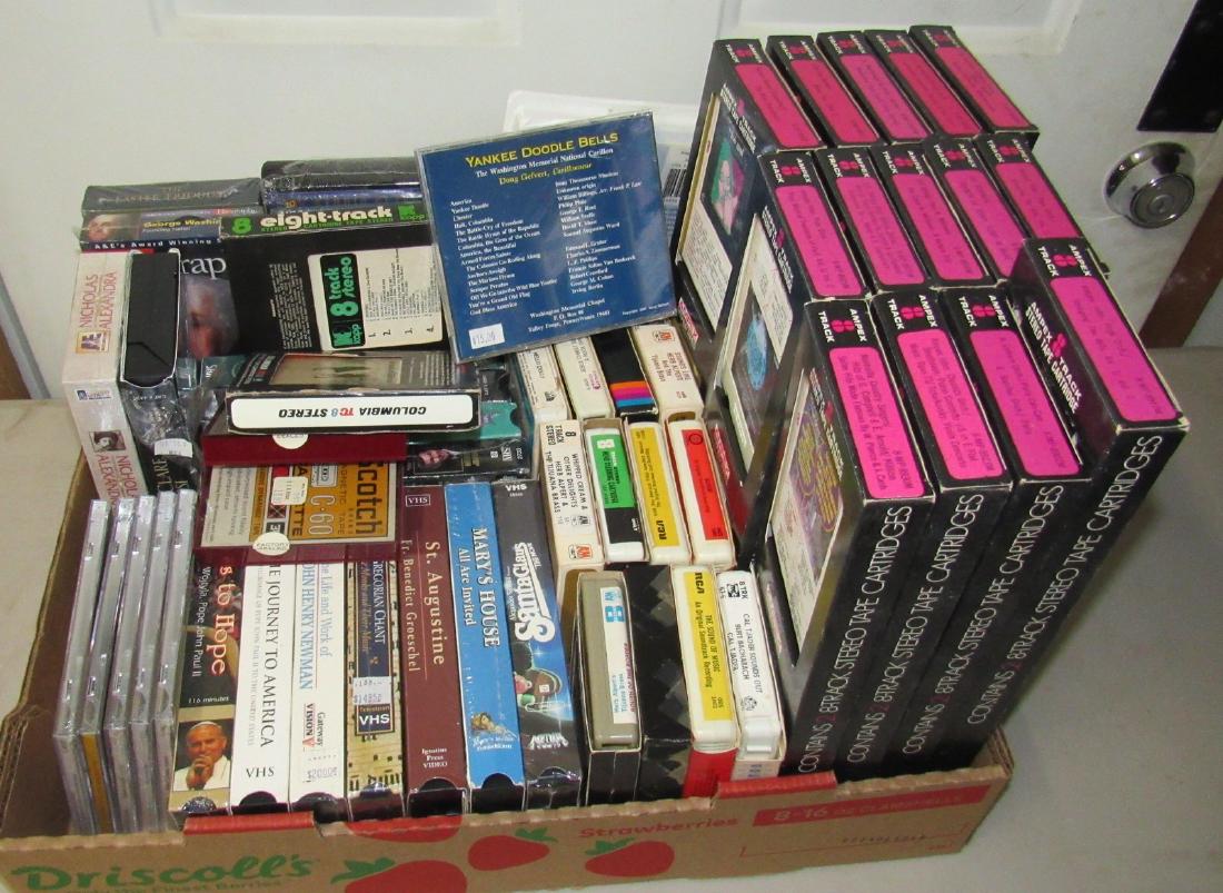 8 Track VHS Tapes CD's (1 of 4)
