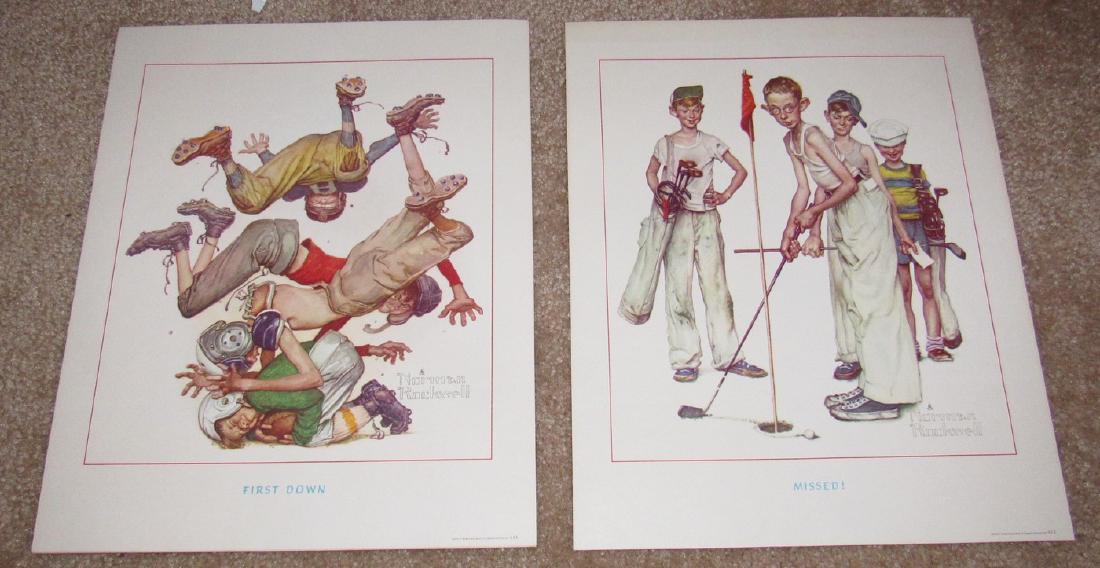 Norman Rockwell Golf and Football Prints (1 of 1)