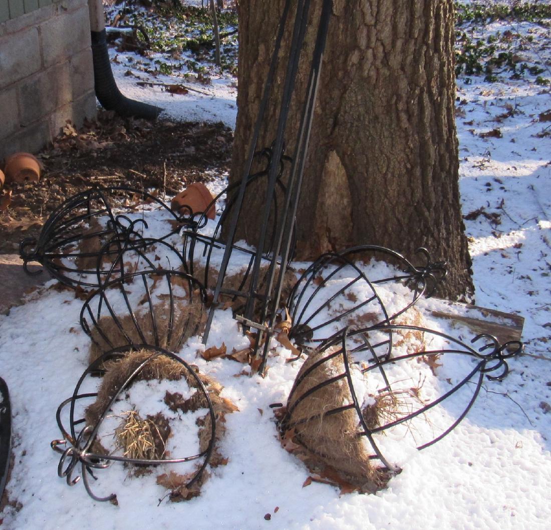 Wrought Iron Plant Hangers and Shepherds Hooks (1 of 3)