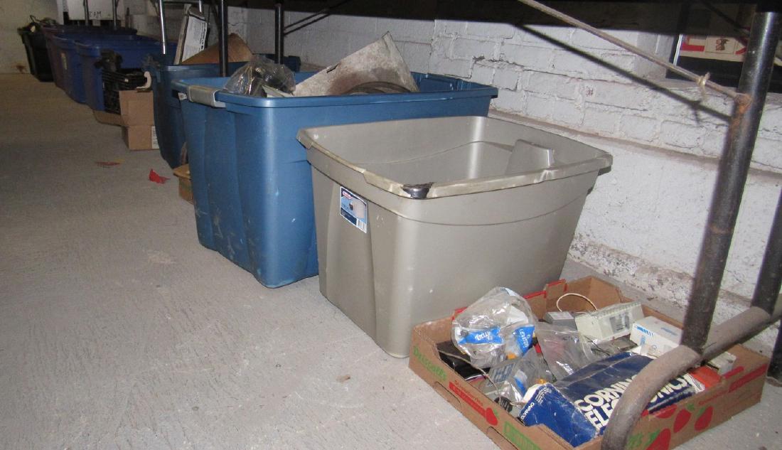 Contents Under 2 Tables: Lot includes everything pictured under 2 tables. Must take all