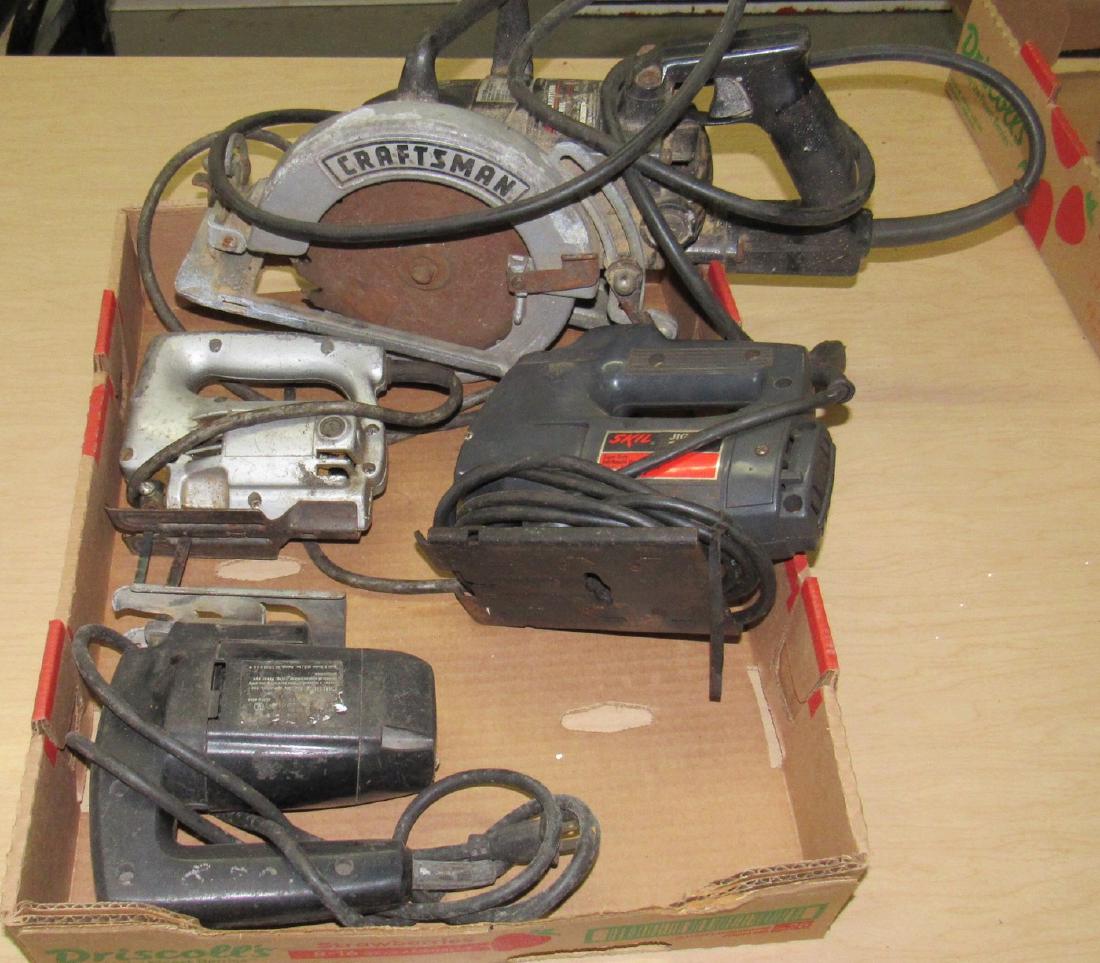Jig Saws Craftsman Saw: Craftsman has cord taped. All sold in untested condition