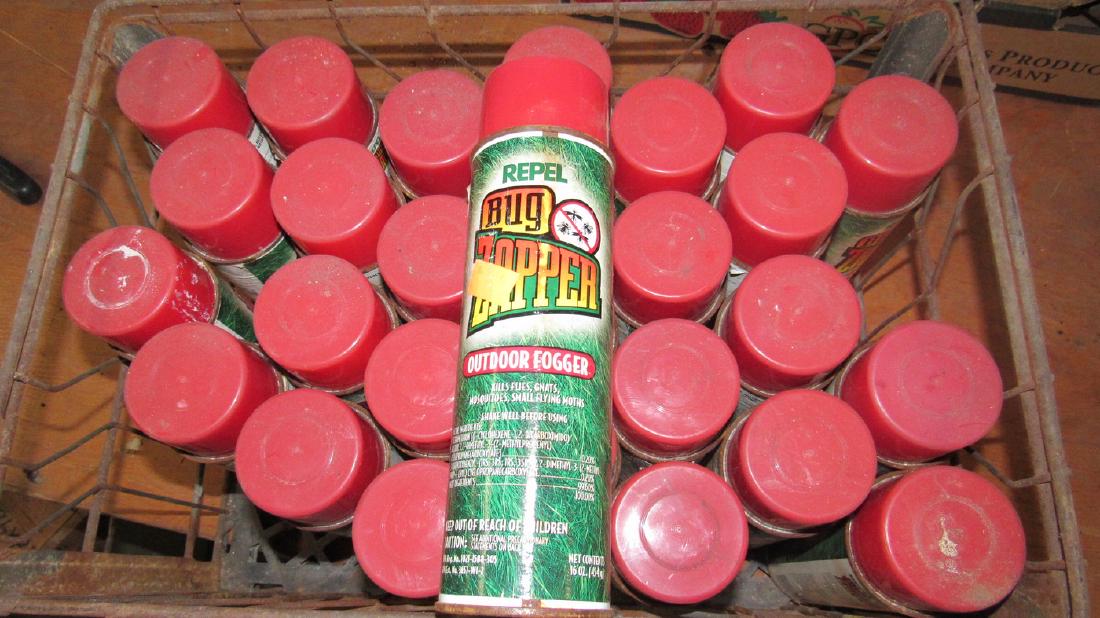 28 Cans Repel Bug Zapper Outdoor Fogger: Crate not included