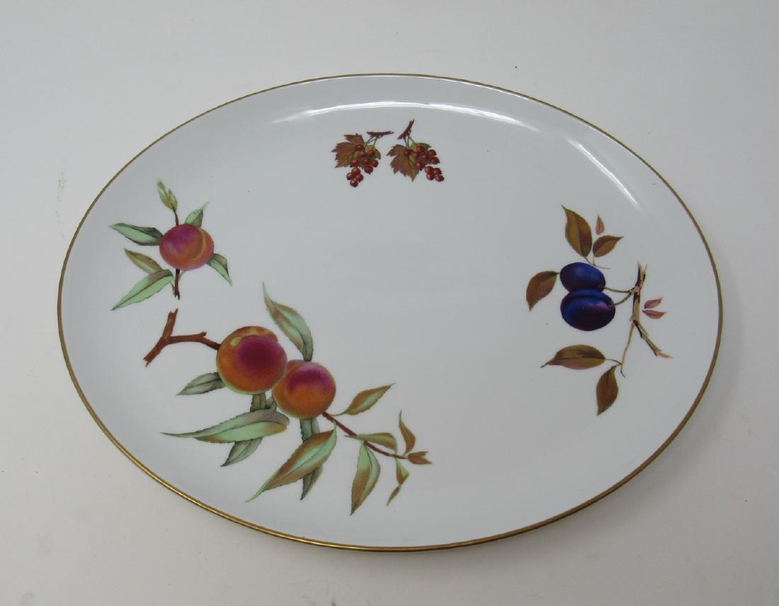 Evesham Royal Worcester England Serving Platter: Approx 12 1/4" X 15". No damage