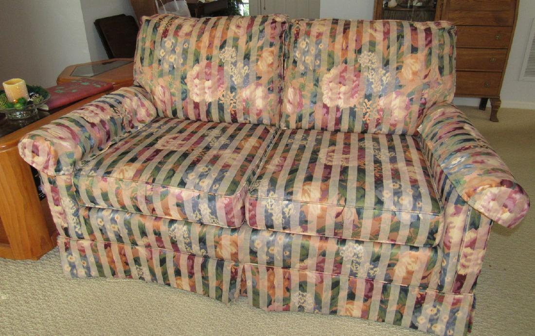 Lake Hickory Collection Sofa & Loveseat: Sofa is approx 35" x 84". Nice and clean !