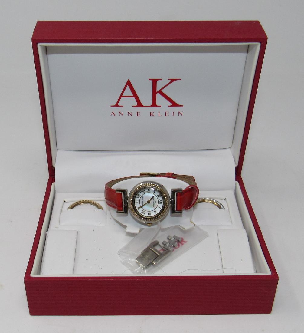 Anne Klein Watch with Box: Used. Sold in untested condition