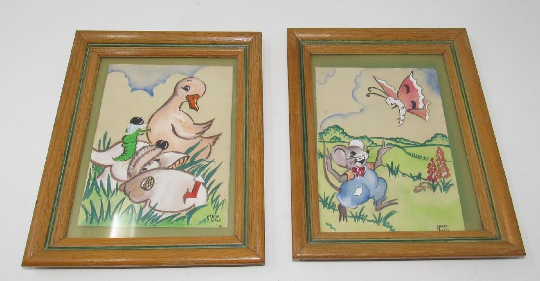 Maryio Mitchell Watercolors: Approx. 7 1/2" x 9 1/2"