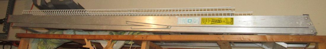 Type II White 8' Aluminum Step Ladder and Shelf: 8' step ladder and shelf parts