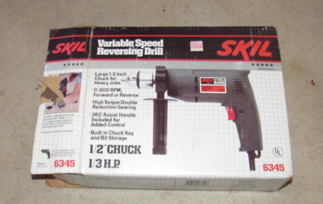 Skil 6345 1/2" Drill: Sold in untested condition