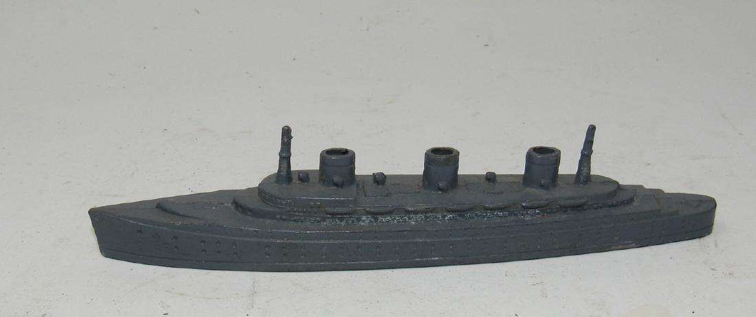 Tootsietoy Battleship: Approx 6" long.