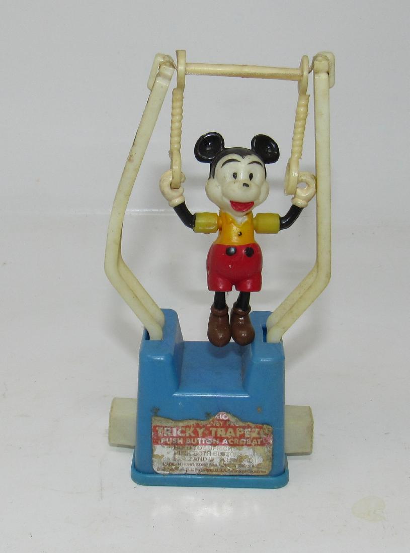 Mickey Mouse Tricky Trapeze Toy: Approx 5 1/4" tall.