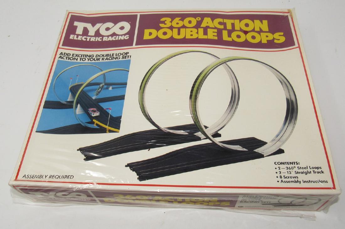 Tyco Electric Racing Slot Car Double Loops NIB: Still Sealed.