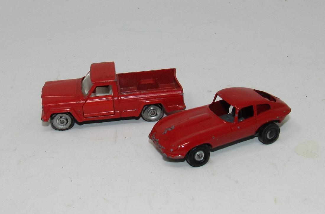 Marx Jaguar and Lesney Jeep Gladiator: Getting both pictured. Jaguar does not have any windows and axles are bent