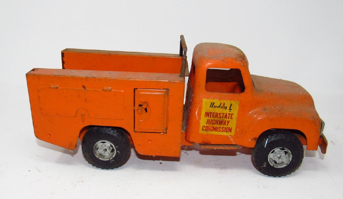 Buddy L Interstate Highway Commission Utility Truck: Approx 13 1/2" long. Needs light cleaning