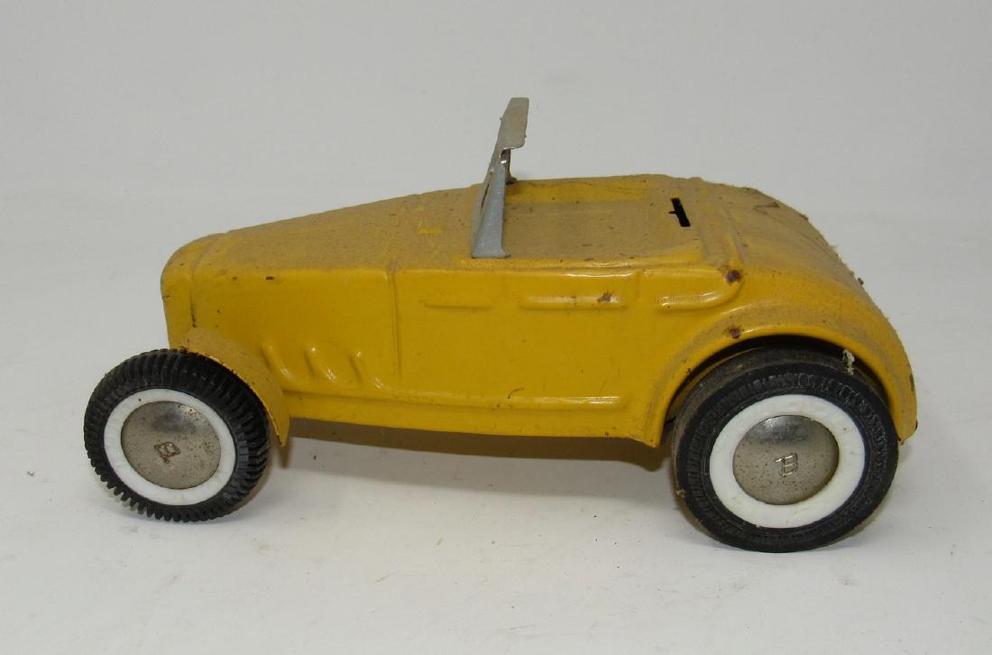 Buddy L Hot Rod Toy Car: Approx 9 1/2" long. Needs to be cleaned. No dents.