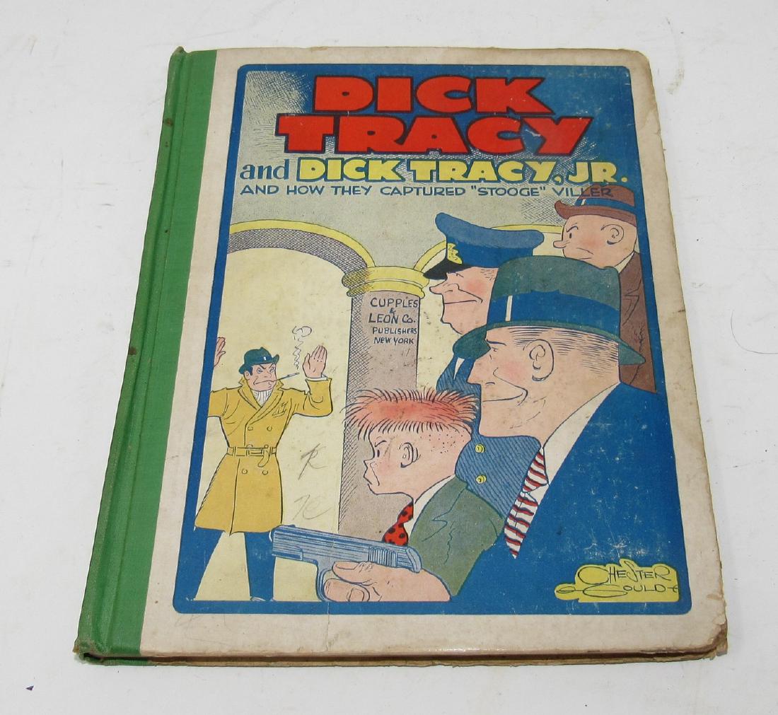 Dick Tracy and Dick Tracy Jr Book by Chester Gould: 1933. Has some wear to front and back cover.