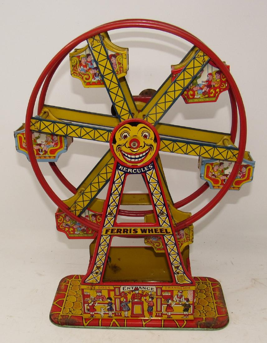 Hercules Ferris Wheel Wind Up Toy: Approx 16 1/2" tall. Does not work.