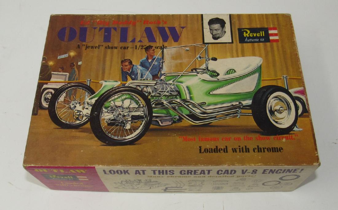 Ed Big Daddy Roth's Outlaw Model Box with Parts: Getting all pictured. Box is in nice condition, with minor wear