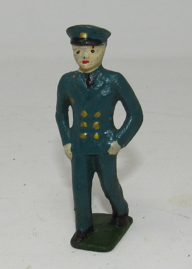 Cast Iron Policeman: Approx 3" tall.