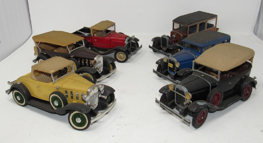 6 Hubley Model Kit Cars: We did not check everyone for damage. They might be missing parts or have damage. Sold as is.