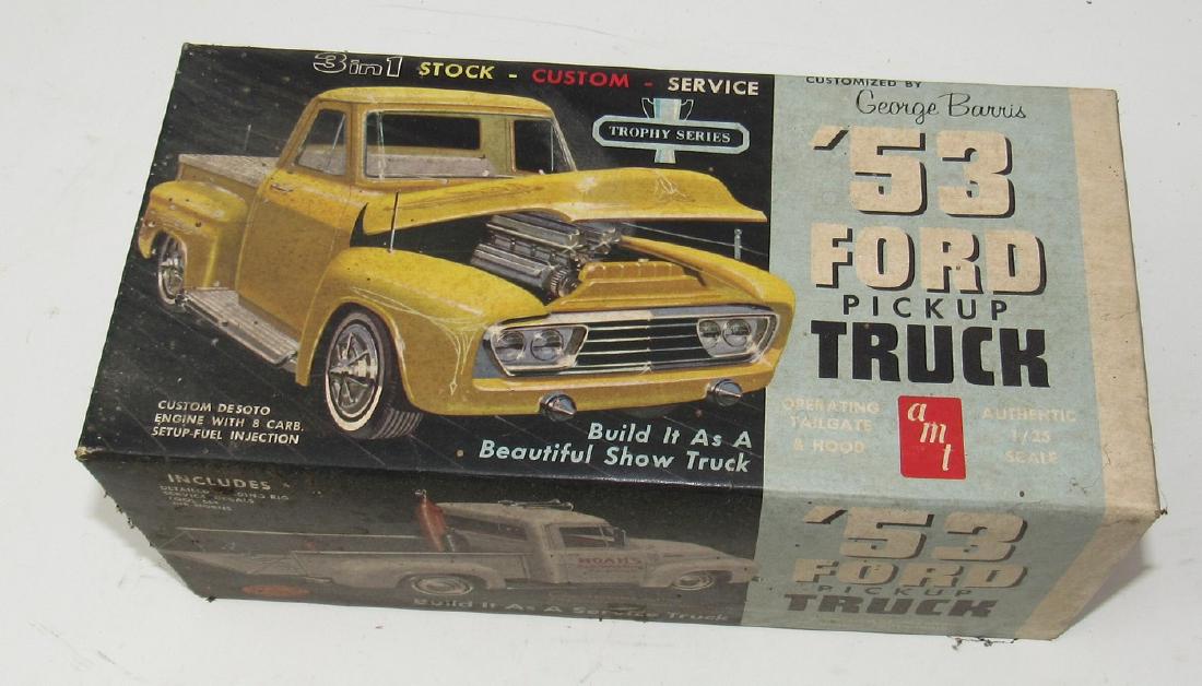 1953 Ford Pickup Truck AMT George Barris Model Box: Getting all parts pictured.