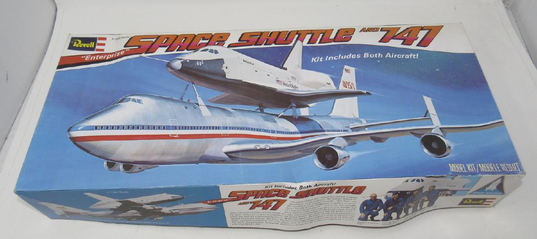 Revell Space Shuttle and 747 Model Kit: Box has some wear. We do not check for missing or damaged parts. Sold as is , as pictured.