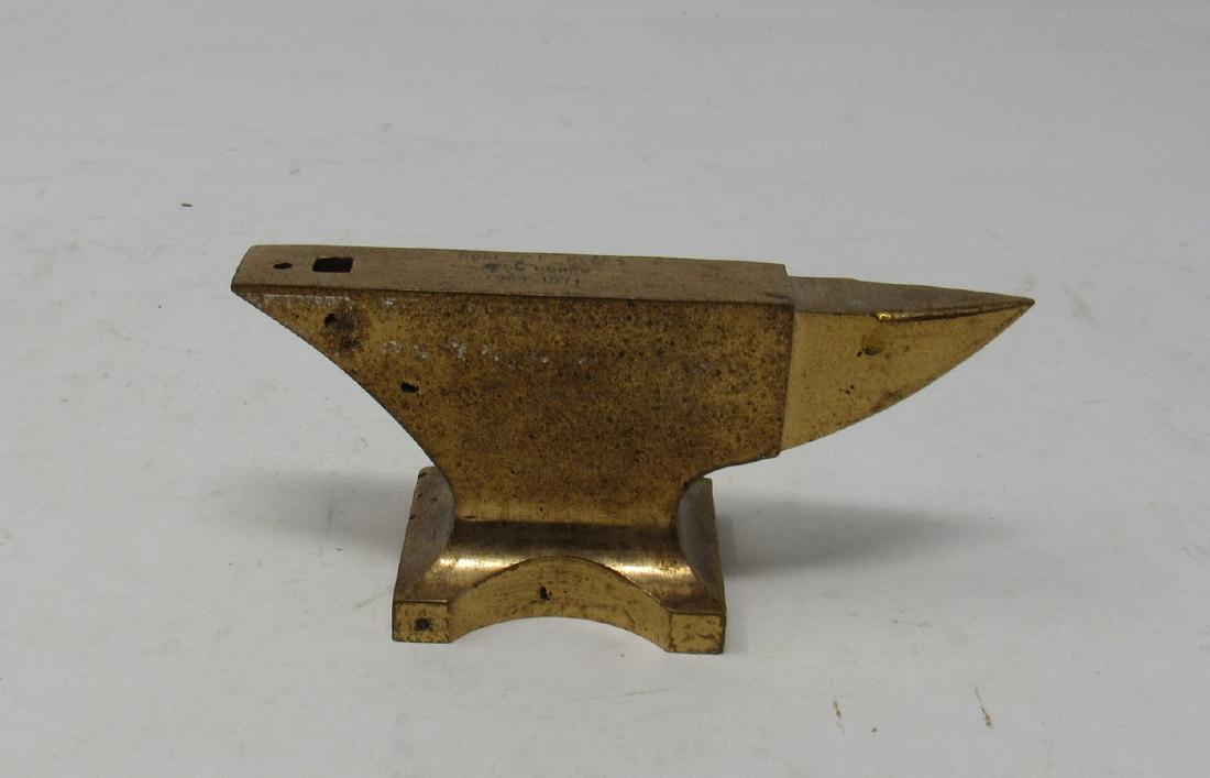 Miniature Brass Anvil