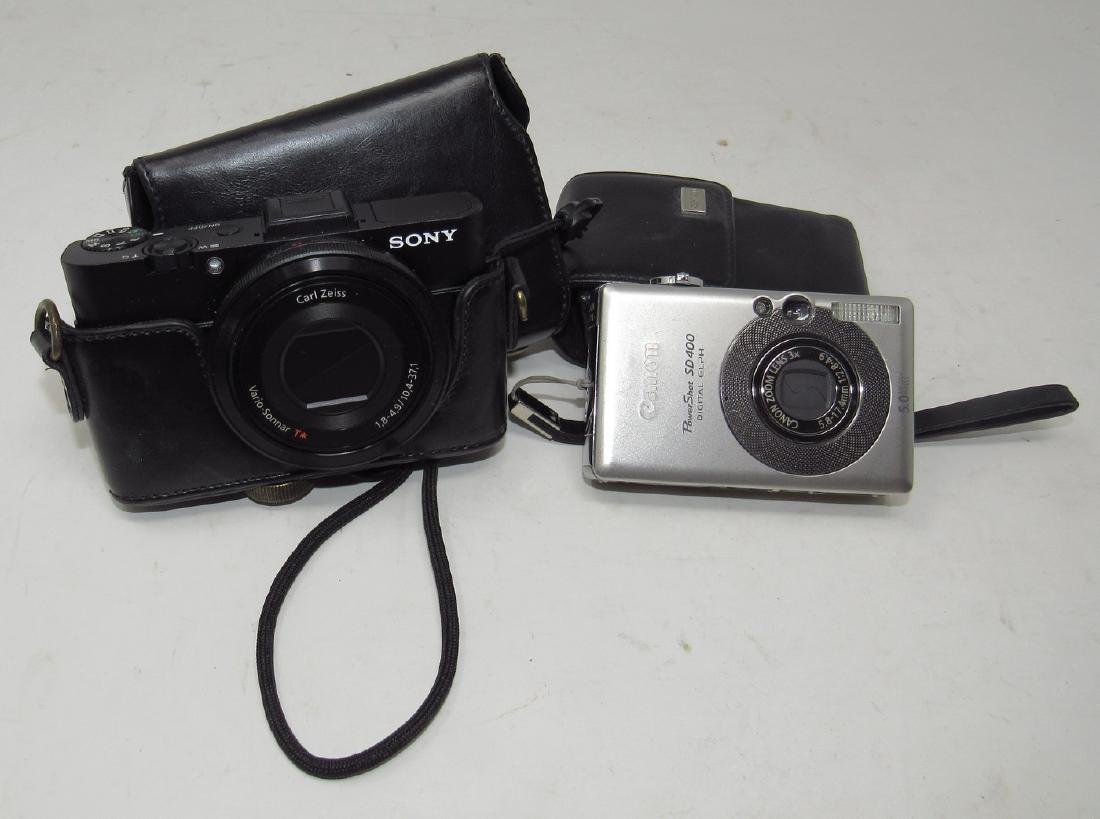 Sony Carl Zeiss RX100 II and Canon Digital Camera: Both sold in untested condition