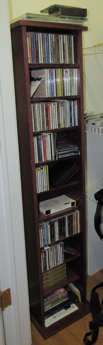2 CD Racks and Cd's: Approx 59" tall, includes all cd's on it