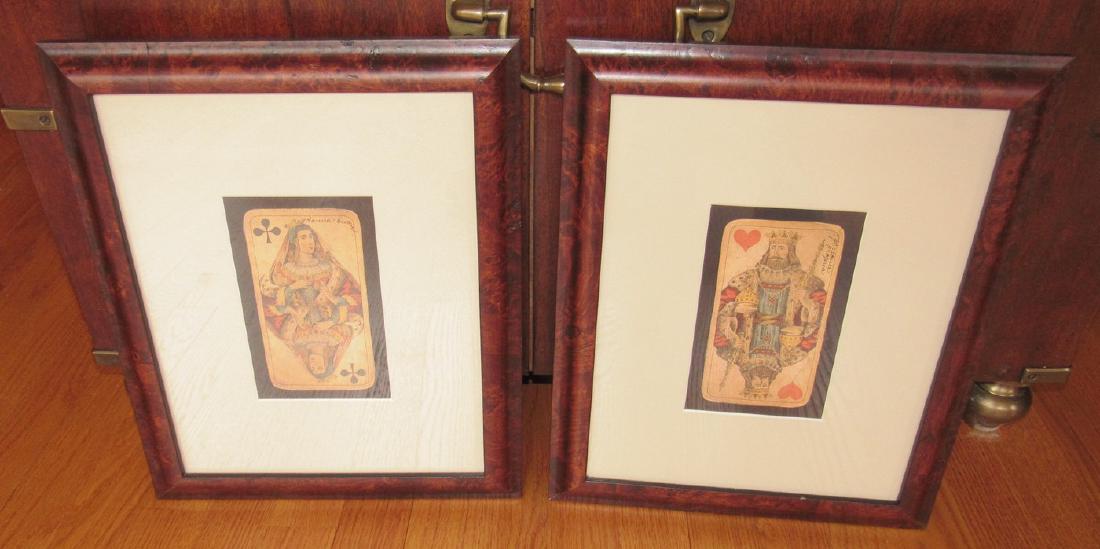 King and Queen Playing Card Prints: Approx 12" x 14 1/2"