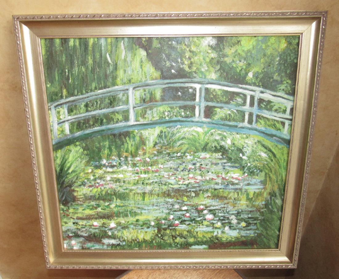 Outdoor Oil on Canvas Painting by Olga Andreyeva: Approx 20 1/2" x 19 1/2"