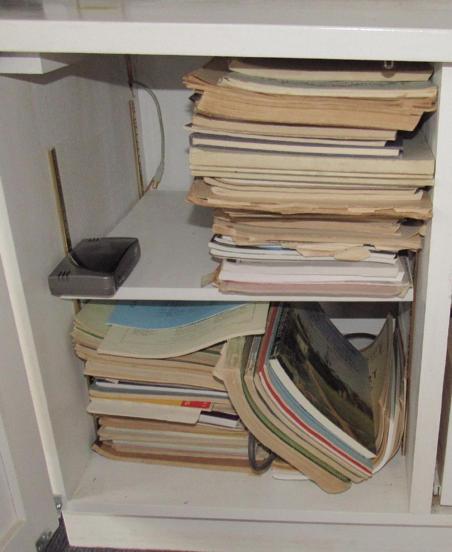 Large Lot of Sheet Music Song Books: Lot includes all pictured on shelves and in 2 drawers