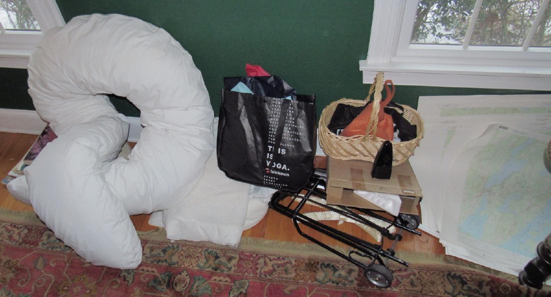 Pillows Blankets Luggage Carrier Sheet Music Song Books: Getting all pictured. Take what you want and leave the rest.