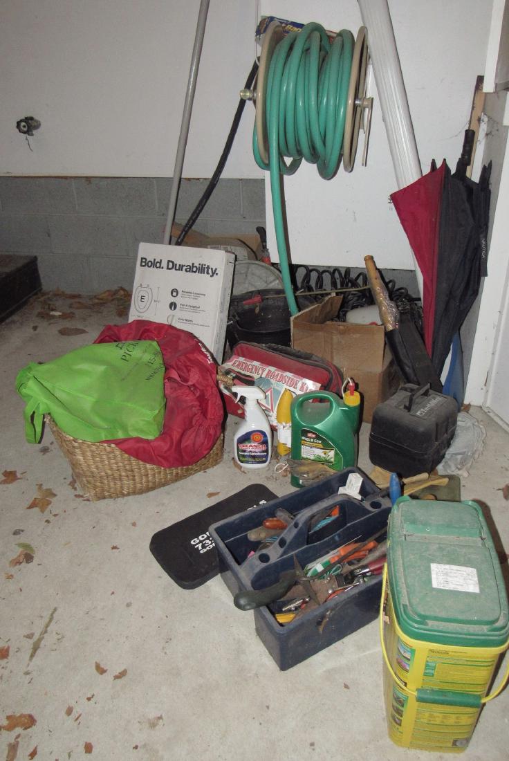 Emergency Roadside Kit Garden Tools and Misc: Take what you want and leave the rest