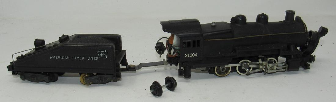 American Flyer S Gauge 21004 Locomotive PRR Tender: Needs some work. Sold in untested condition