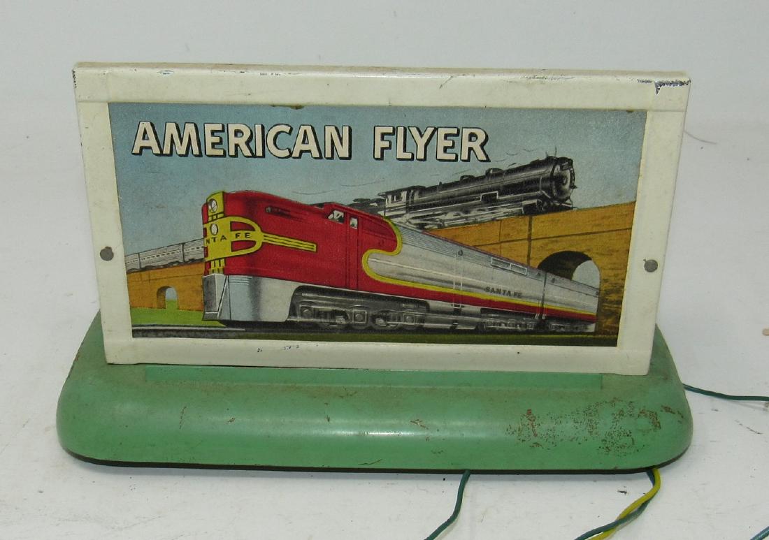 American Flyer Diesel Horn Train Billboard Sign: Sold in intested condition