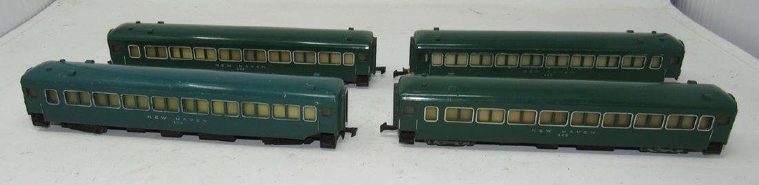 4 AC Gilbert New Haven 135 Passenger Train Cars: Getting all 4 pictured.