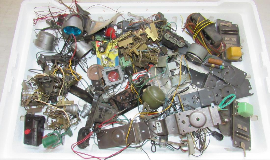 Large Lot of Train Accessory Parts Lighting Buttons: Getting all pictured