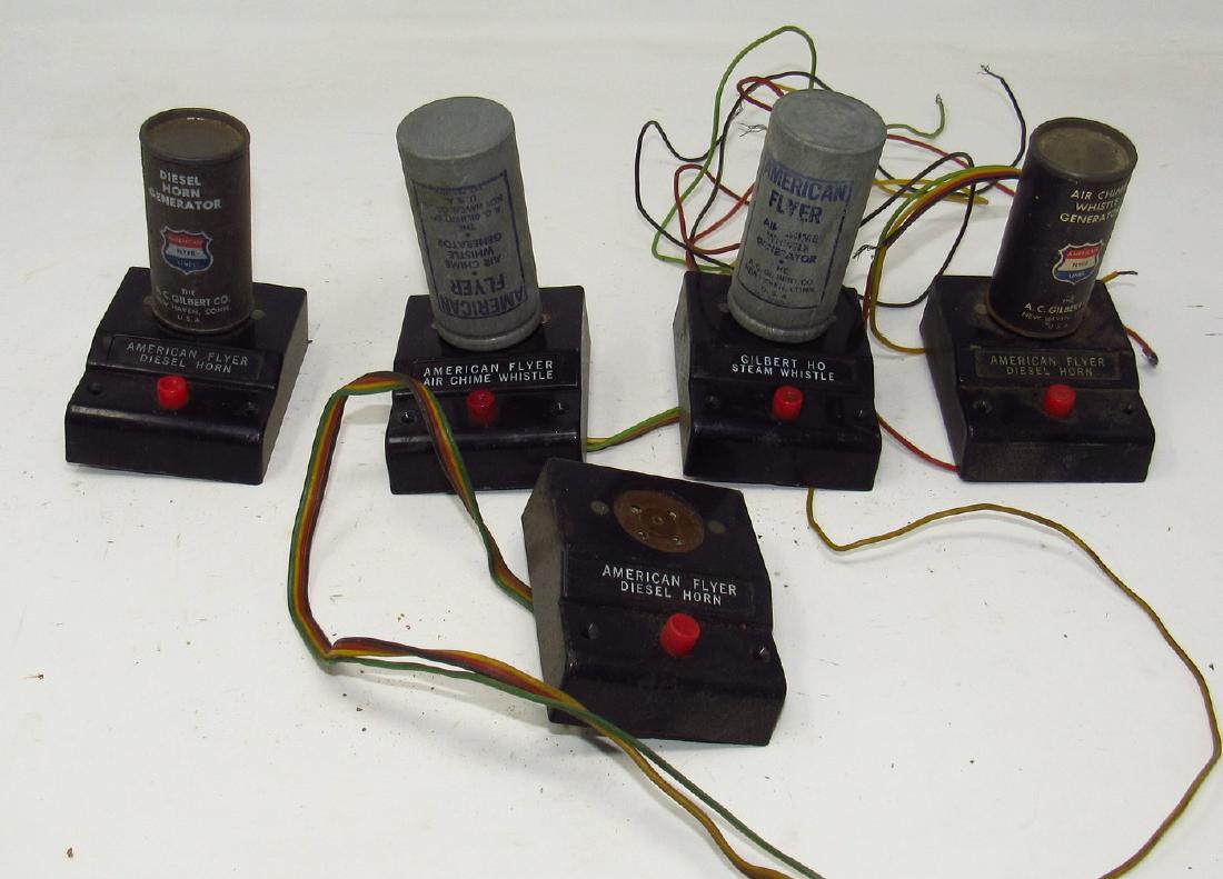 Gilbert American Flyer Diesel Horns Whistles: All sold in untested condition