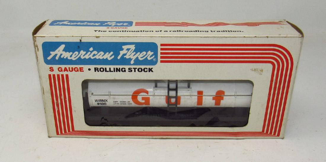 American Flyer S Gauge Gulf Tank Car 4-9100: In original box