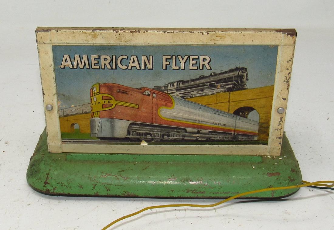 American Flyer Diesel Horn Train Billboard Sign: Sold in untested condition