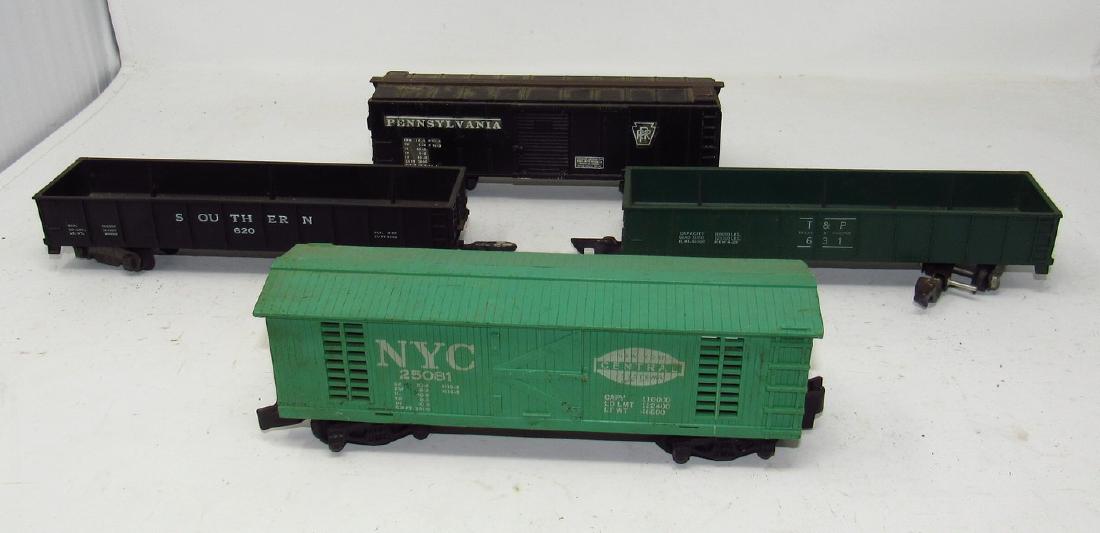Box and Gondola Cars American Flyer 25081 631 620: Getting all 4 pictured